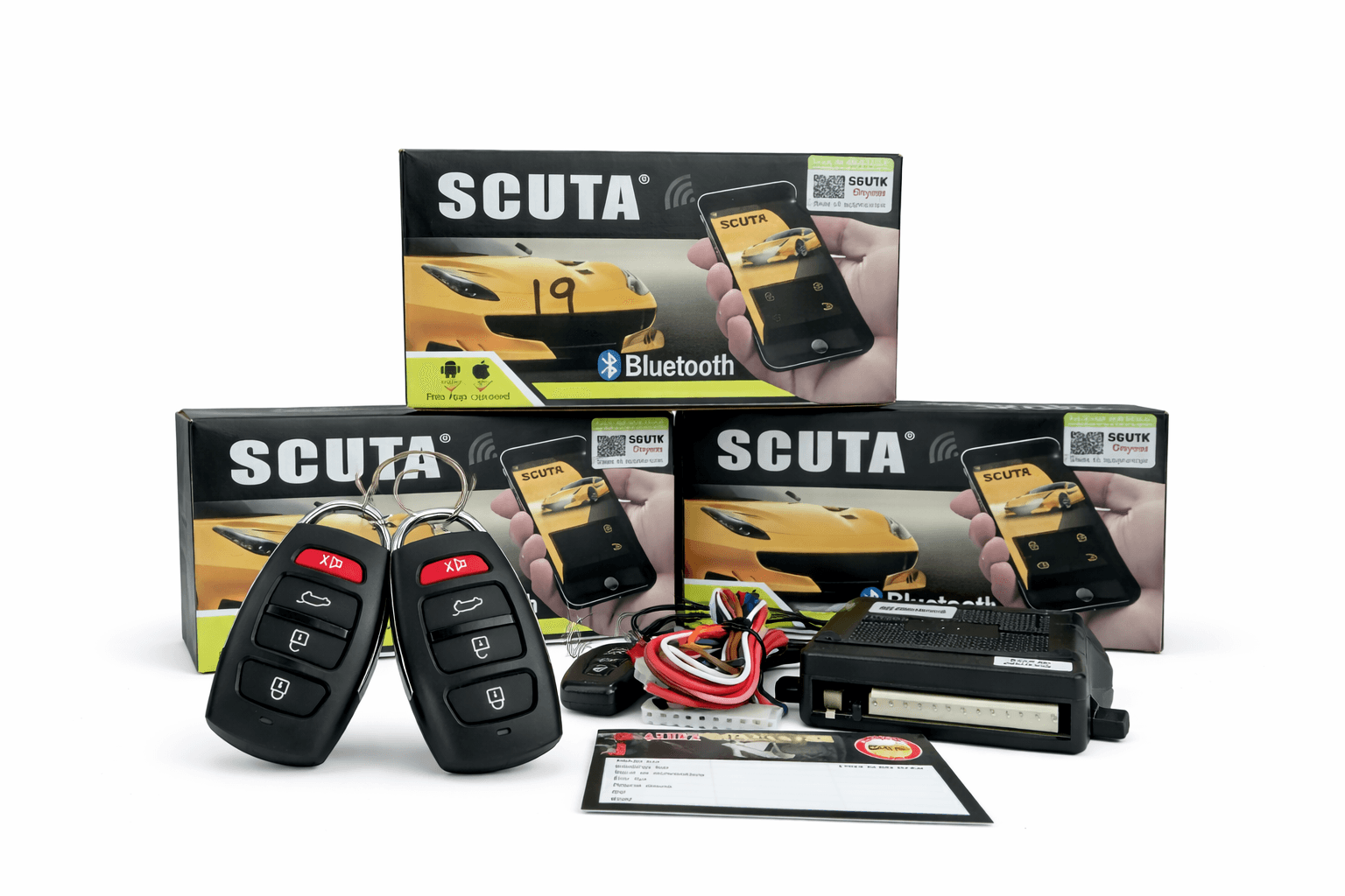 SCUTA Bluetooth Central Locking System - Universal Smart Door Lock Kit