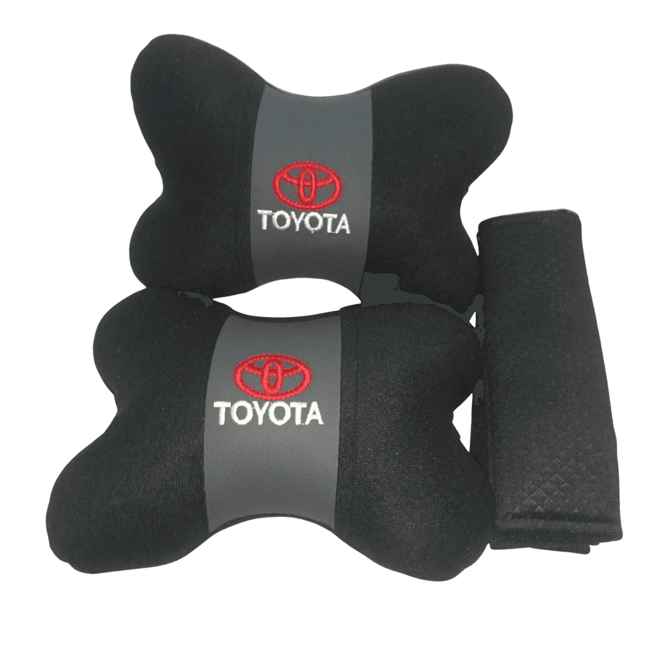 Car Neck Pillow (Pair) + Seat Belt Cover Set