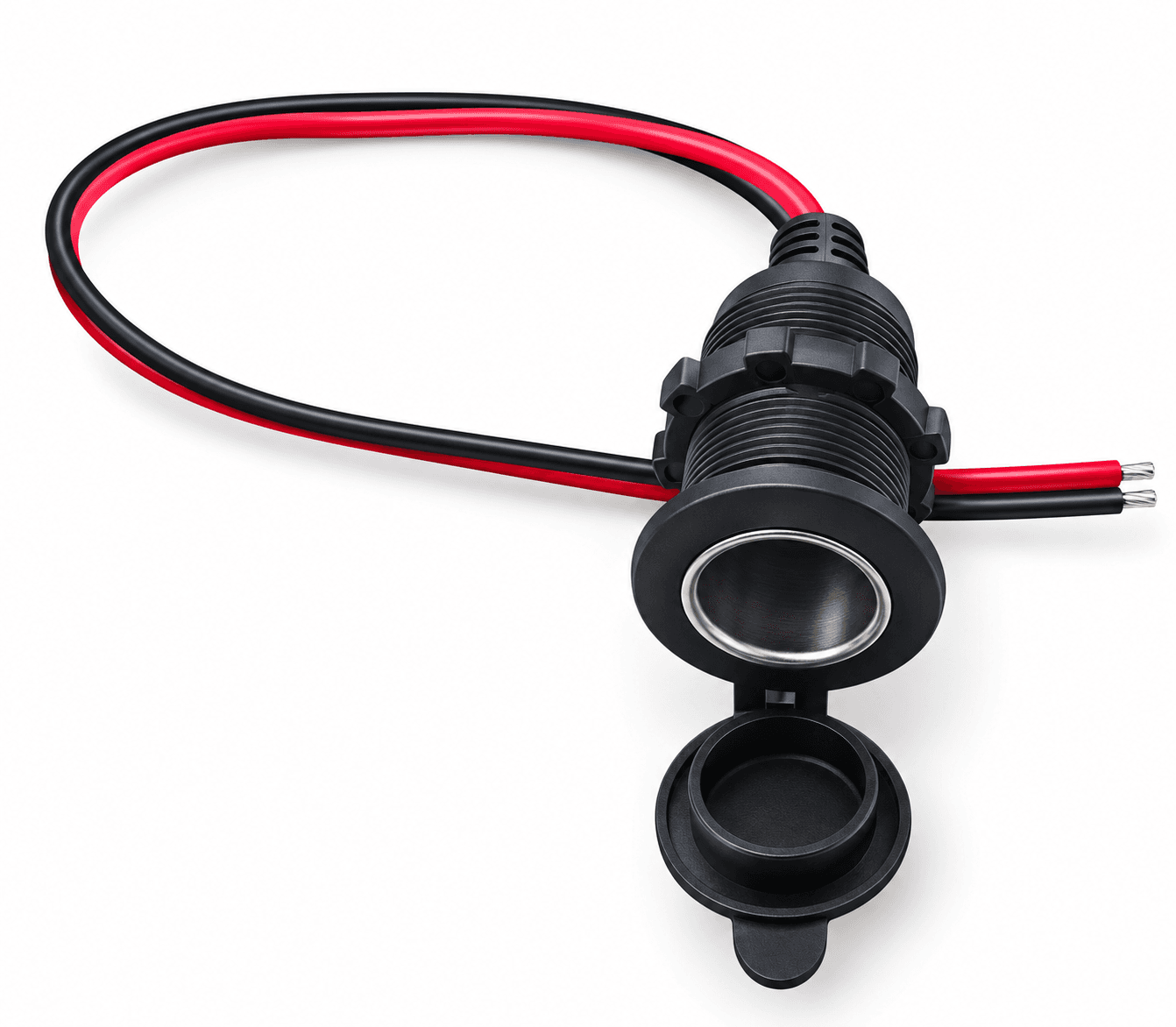 Female Cigarette Lighter Power Socket (12-24V Panel Mount)