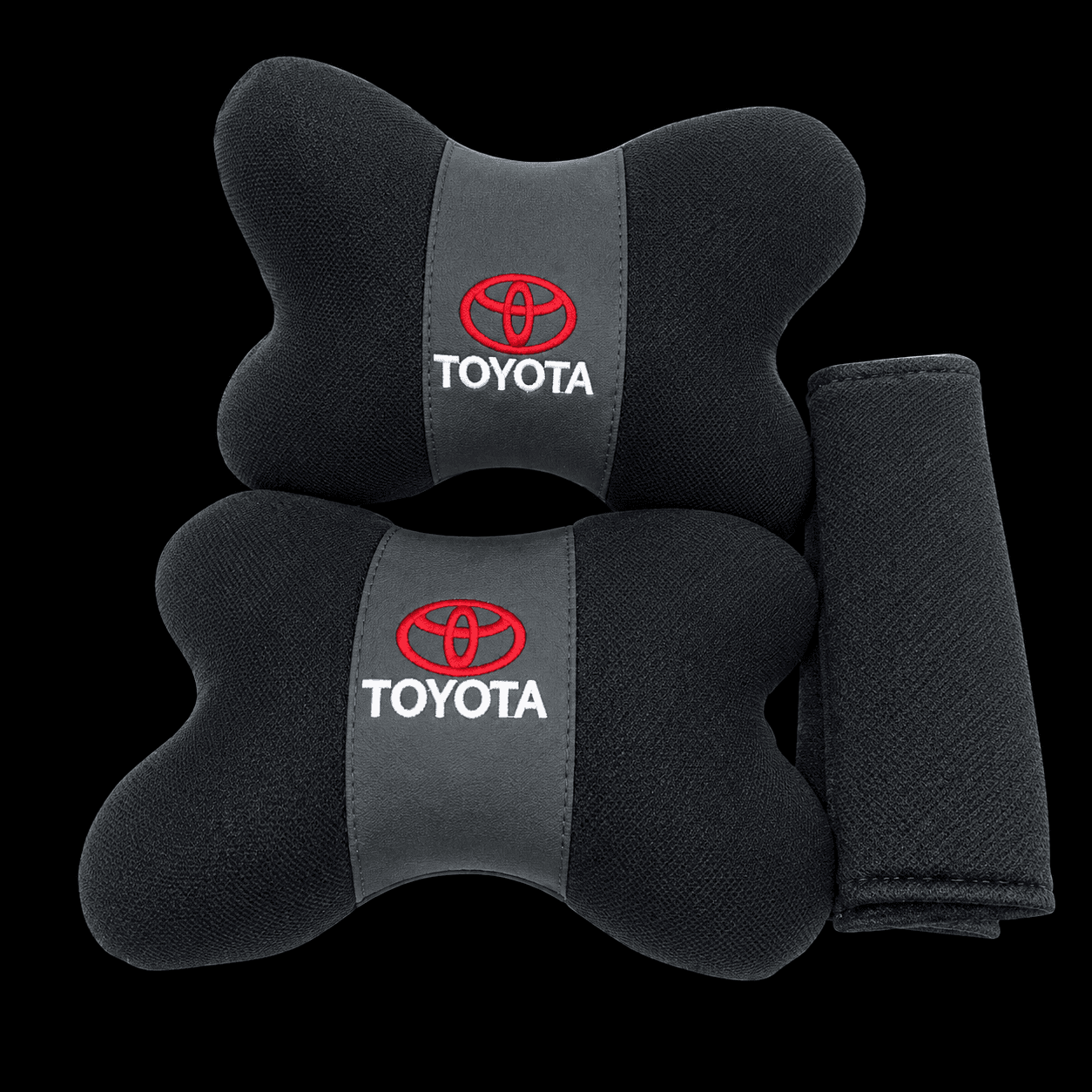 Car Neck Pillow (Pair) + Seat Belt Cover Set