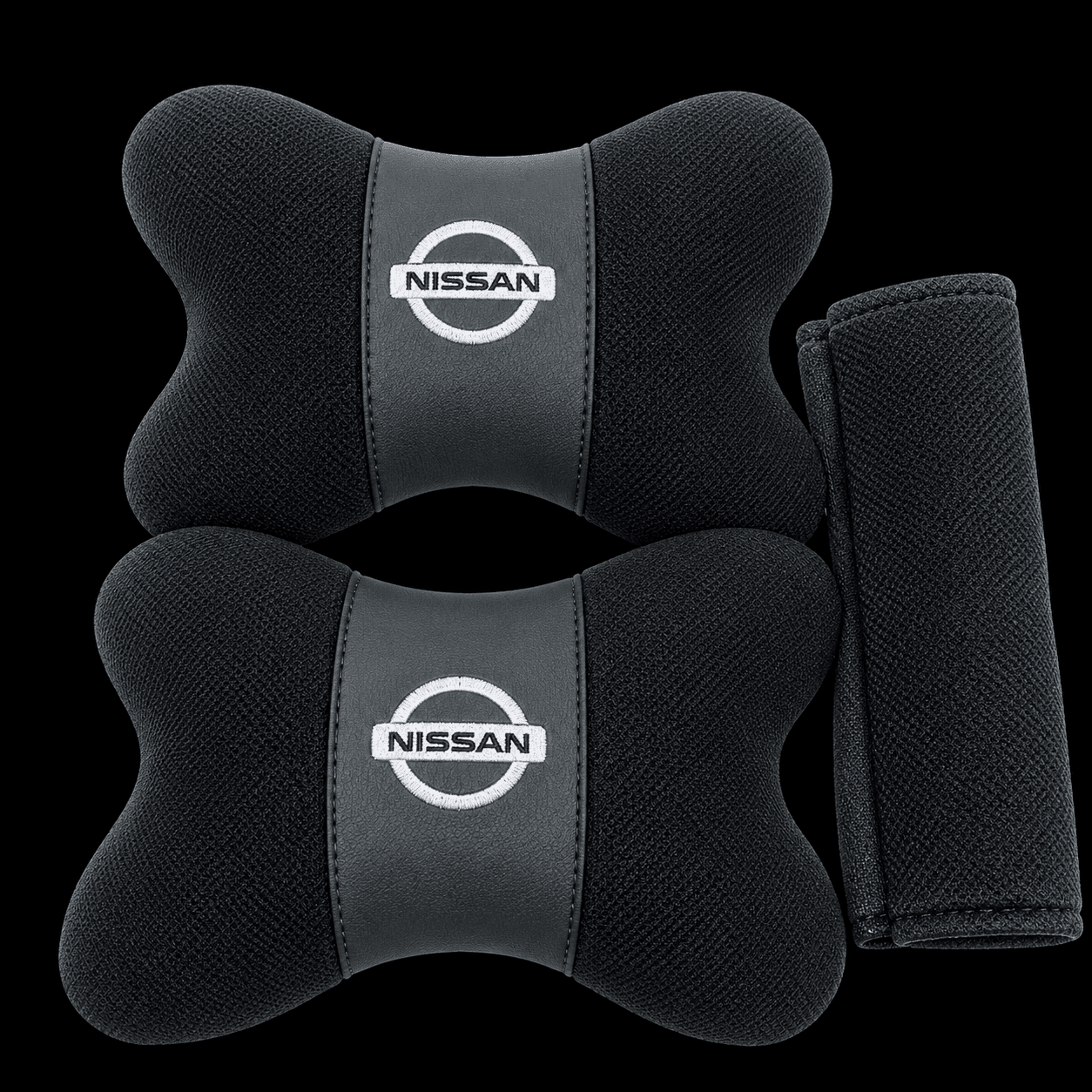 Car Neck Pillow (Pair) + Seat Belt Cover Set