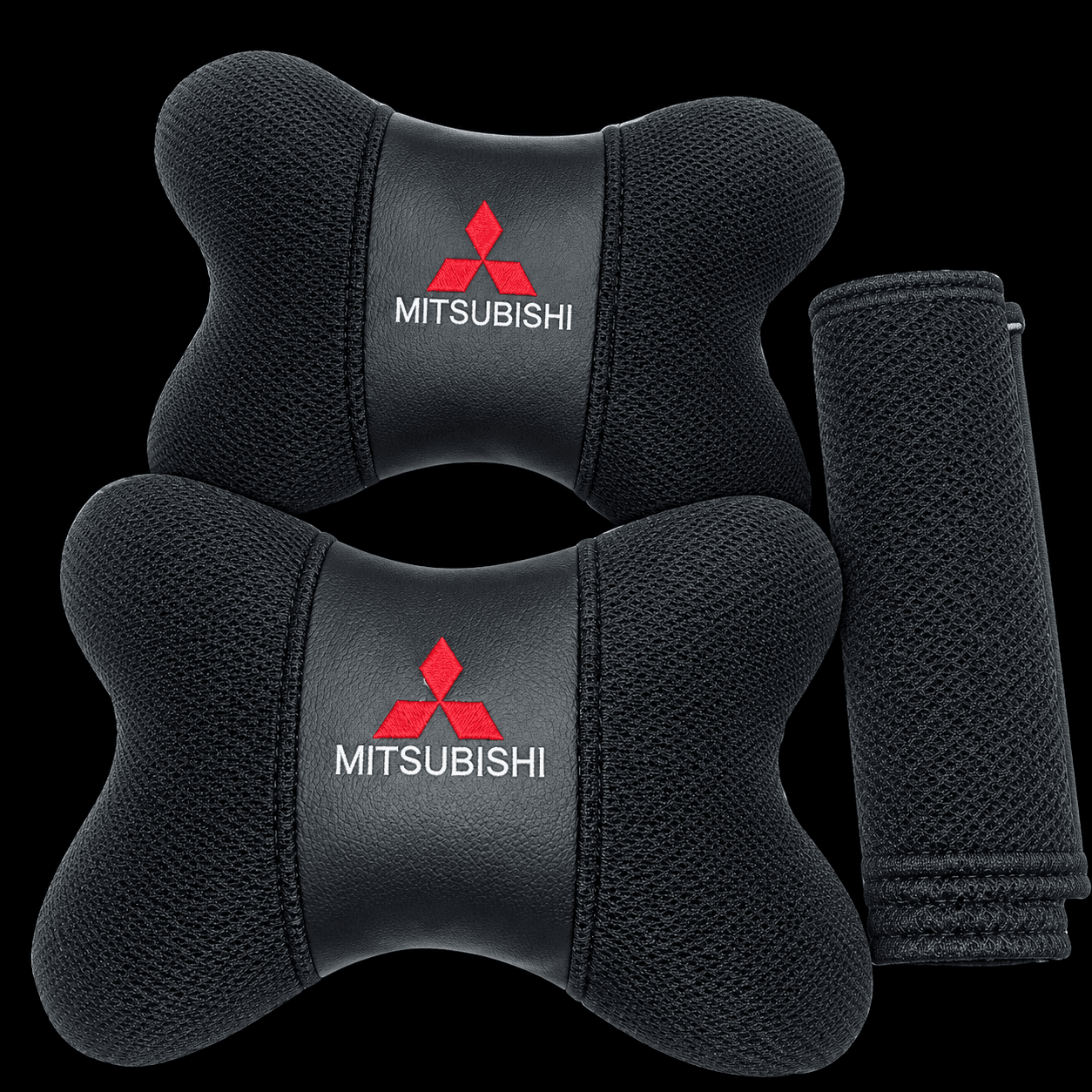 Car Neck Pillow (Pair) + Seat Belt Cover Set