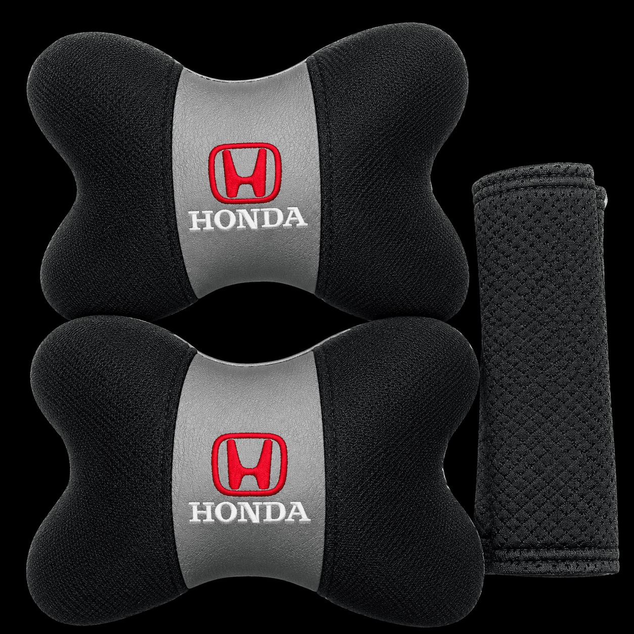 Car Neck Pillow (Pair) + Seat Belt Cover Set