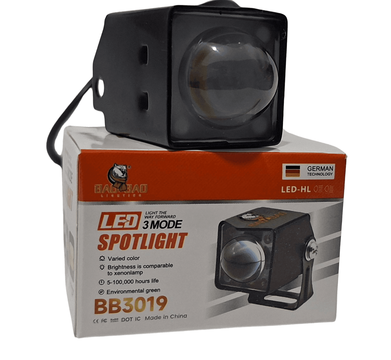 3-Mode LED Spotlight (White / Yellow / Dual)